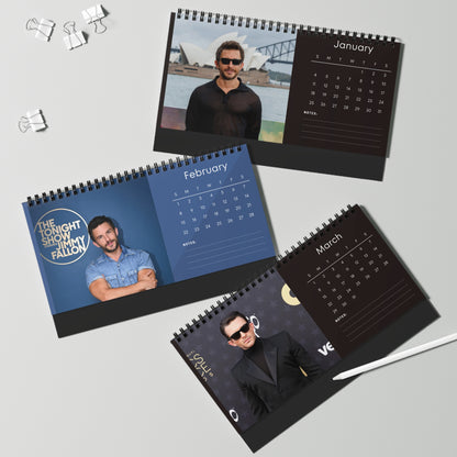 Jonathan Bailey 2026 Desk Calendar | Premium Spiral Bound Celebrity Photo Calendar | Collectible Fan Gift | Stylish Desk & Office Décor