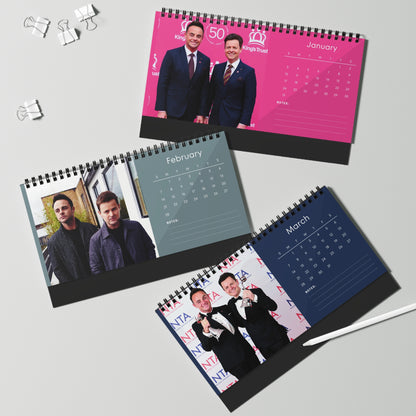 Ant & Dec 2027 Desk Calendar Vol 3 | Spiral Bound Photo Calendar | Fan Gift