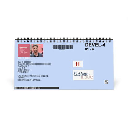 Theo James 2026 Desk Calendar | Celebrity Photo Calendar | Star Gift | Stylish Desk Decor