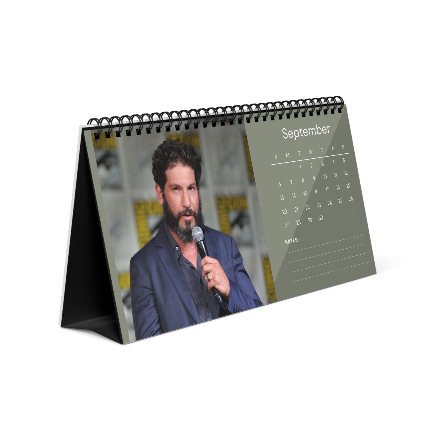 Jon Bernthal 2026 Desk Calendar | Punisher Actor Planner | TV & Movie Star Gift | Frank Castle Calendar | Home Office Decor