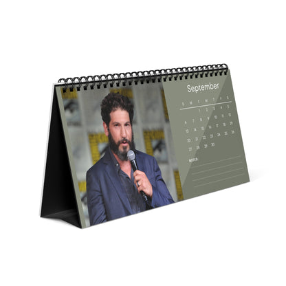 Jon Bernthal 2026 Desk Calendar | Punisher Actor Planner | TV & Movie Star Gift | Frank Castle Calendar | Home Office Decor