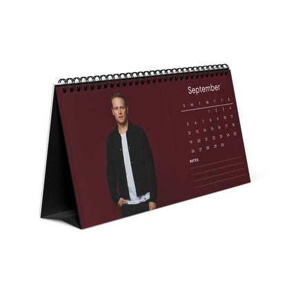 Sam Heughan 2027 Desk Calendar Vol 2 | Spiral Bound Photo Calendar | Fan Gift
