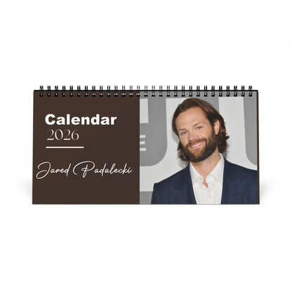 Jared Padalecki 2026 Desk Calendar | Supernatural Actor Monthly Planner | Sam Winchester Calendar | Jared Padalecki Gift | Office Decor