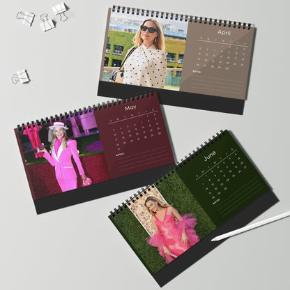 Margot Robbie 2026 Desk Calendar | Premium Spiral Bound Celebrity Photo Calendar | High-Quality Fan Gift & Desk Décor
