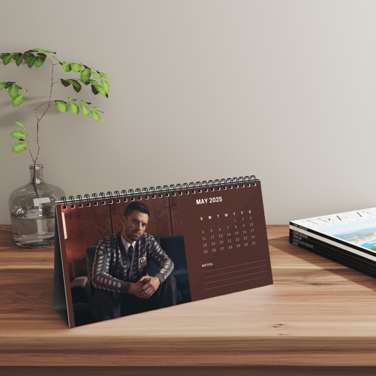 Sebastian Stan 2024 Desk Calendar | Sebastian Stan Calendar | Fan Gift