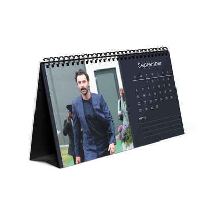 Aidan Turner 2026 Desk Calendar | Poldark Actor Gift | Ross Poldark Calendar | Hobbit Actor | Office Desk Decor