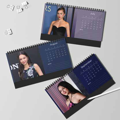 Olivia Rodrigo 2026 Desk Calendar | Premium Spiral Bound Celebrity Photo Calendar | High-Quality Fan Gift & Desk Décor
