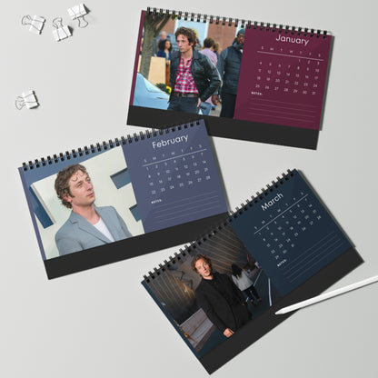 Jeremy Allen White 2026 Desk Calendar | The Bear Actor | Shameless Star | Celebrity Gift | Office Decor