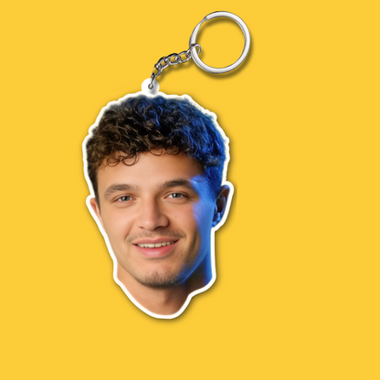 Lando Norris Both Sided Acrylic Keychain | Formula One Fan Gift