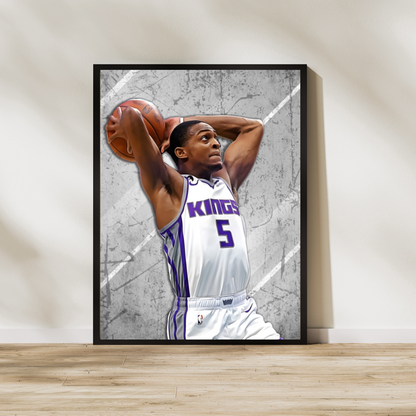 De'Aaron Fox Matte Paper Poster, Frames & Hanger