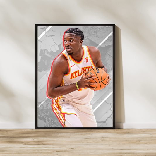 Clint Capela Matte Paper Poster, Frames & Hanger