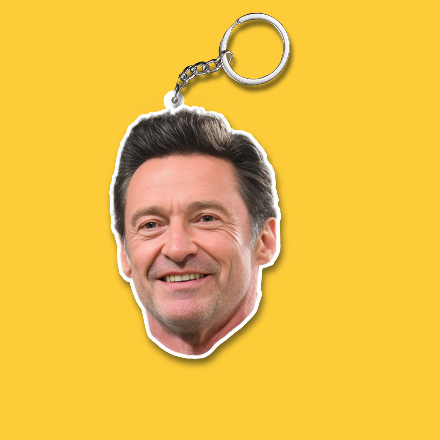 Hugh Jackman 2 Layer Acrylic Keychain |  Best Fan Gift