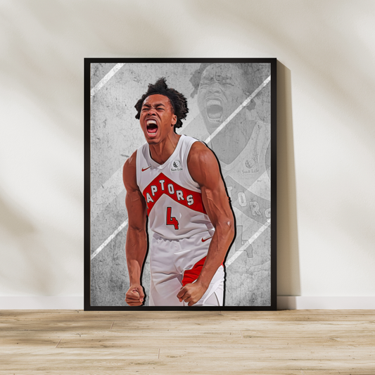 Scottie Barnes Matte Paper Poster, Frames & Hanger