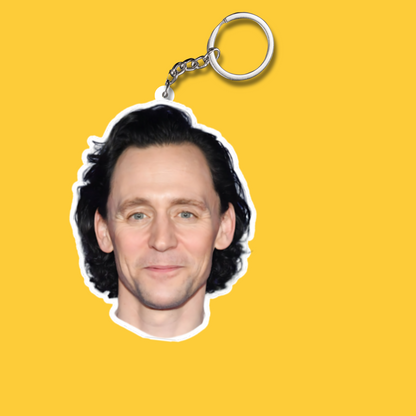 Tom Hiddleston Both Sided Acrylic Keychain | Fan Gift