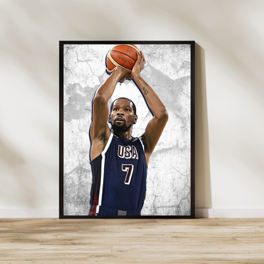 Kevin Durant Matte Paper Poster, Frames & Hanger
