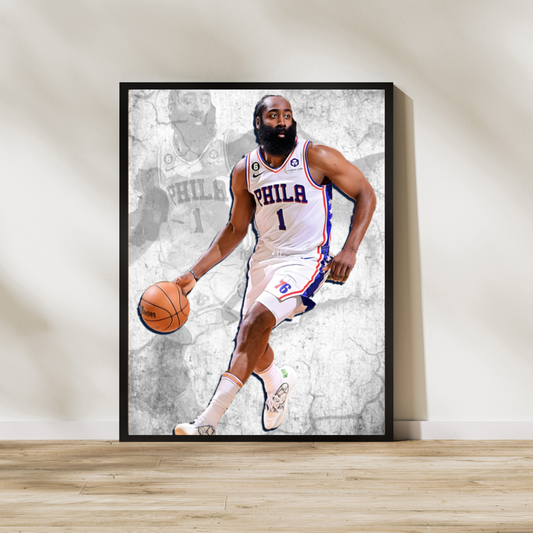 James Harden Matte Paper Poster, Frames & Hanger