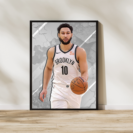 Ben Simmons Premium Matte Paper Poster, Frames & Hanger (Copy)