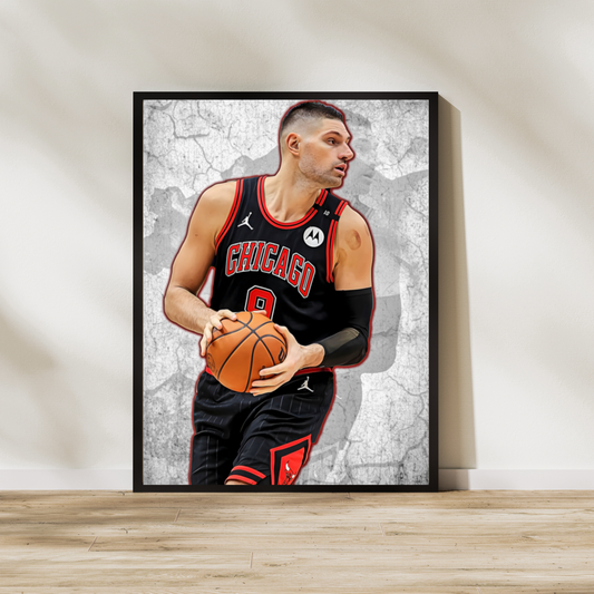 Nikola Vučević Matte Paper Poster, Frames & Hanger