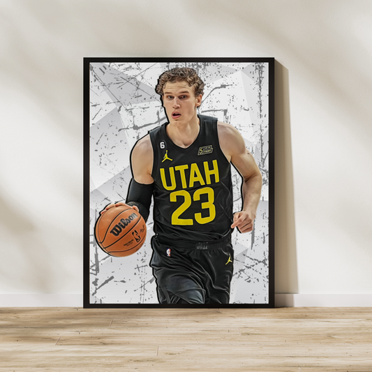 Lauri Markkanen Matte Paper Poster, Frames & Hanger