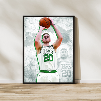 Gordon Hayward Matte Paper Poster, Frames & Hanger, NBA Fan Gift