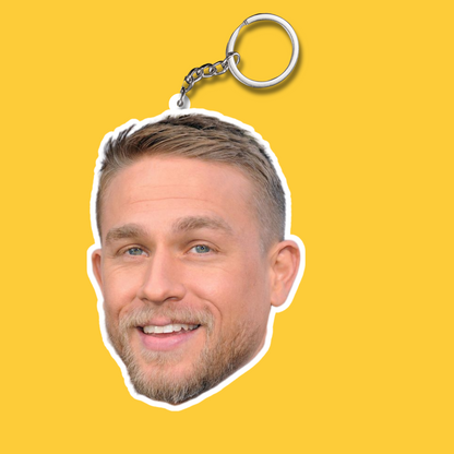 Charlie Hunnam 2 Layer Acrylic Keychain | Fan Gift