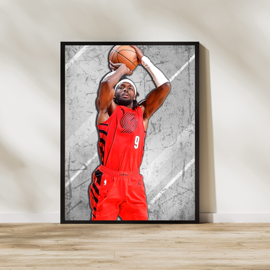 Jerami Grant Matte Paper Poster, Frames & Hanger