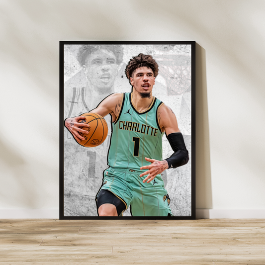 LaMelo Ball Matte Paper Poster, Frames & Hanger