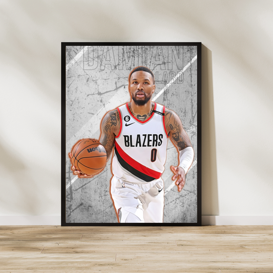 Damian Lillard Matte Paper Poster, Frames & Hanger