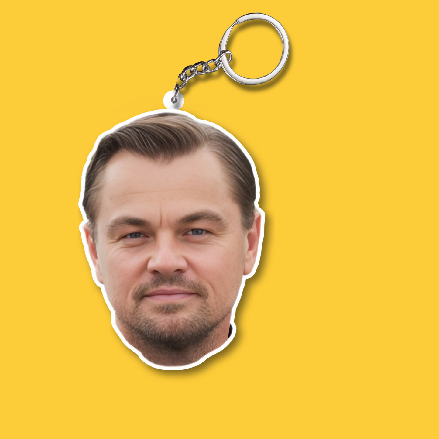 Leonardo DiCaprio Both Sided Acrylic Keychain | Fan Gift