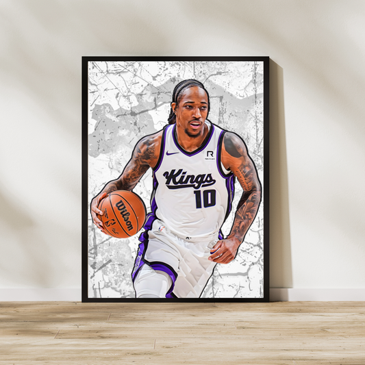 DeMar DeRozan Premium Matte Paper Poster, Frames & Hanger