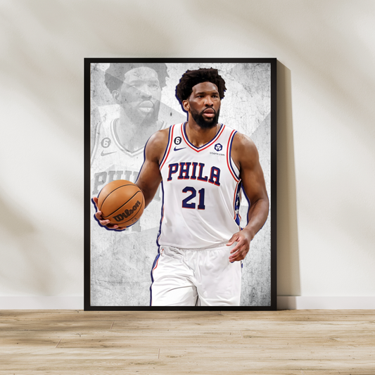 Joel Embiid Matte Paper Poster, Frames & Hanger