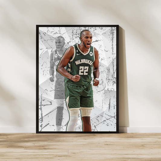 Khris Middleton Matte Paper Poster, Frames & Hanger