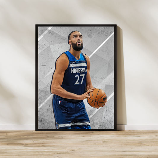 Rudy Gobert Matte Paper Poster, Frames & Hanger