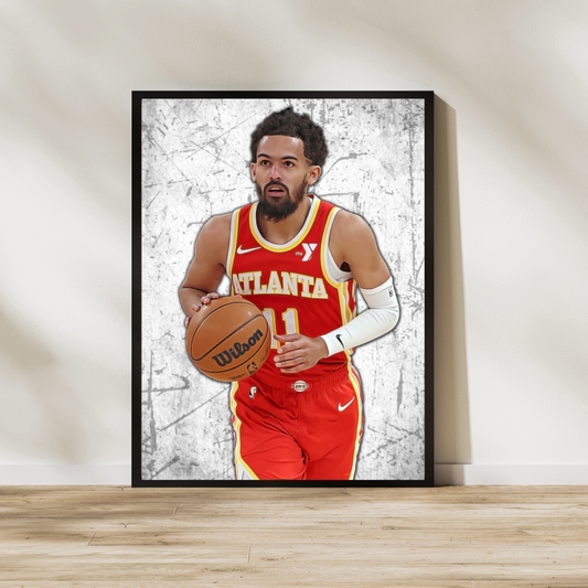 Trae Young Matte Paper Poster, Frames & Hanger