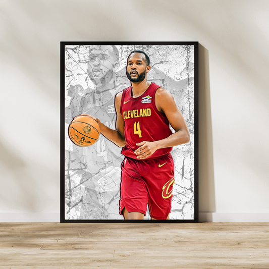 Evan Mobley Premium Matte Paper Poster, Frames & Hanger
