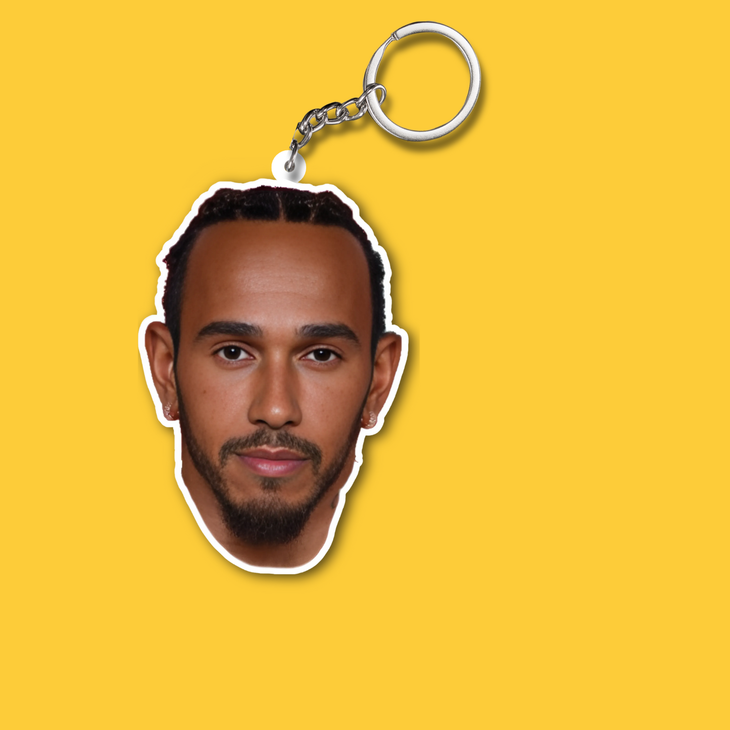 Lewis Hamilton Both Sided Acrylic Keychain | Formula 1 Fan Gift
