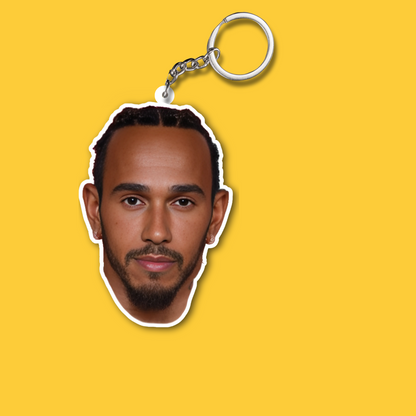 Lewis Hamilton Both Sided Acrylic Keychain | Formula 1 Fan Gift