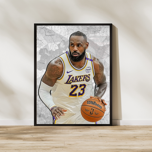 LeBron James Matte Paper Poster, Frames & Hanger