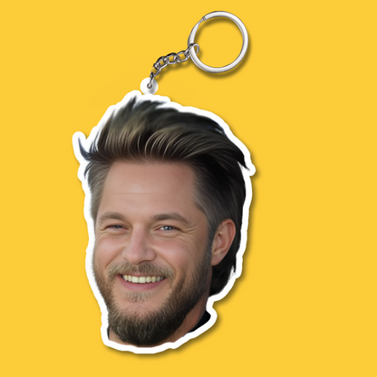 Travis Fimmel Both Sided Acrylic Keychain | Fan Gift