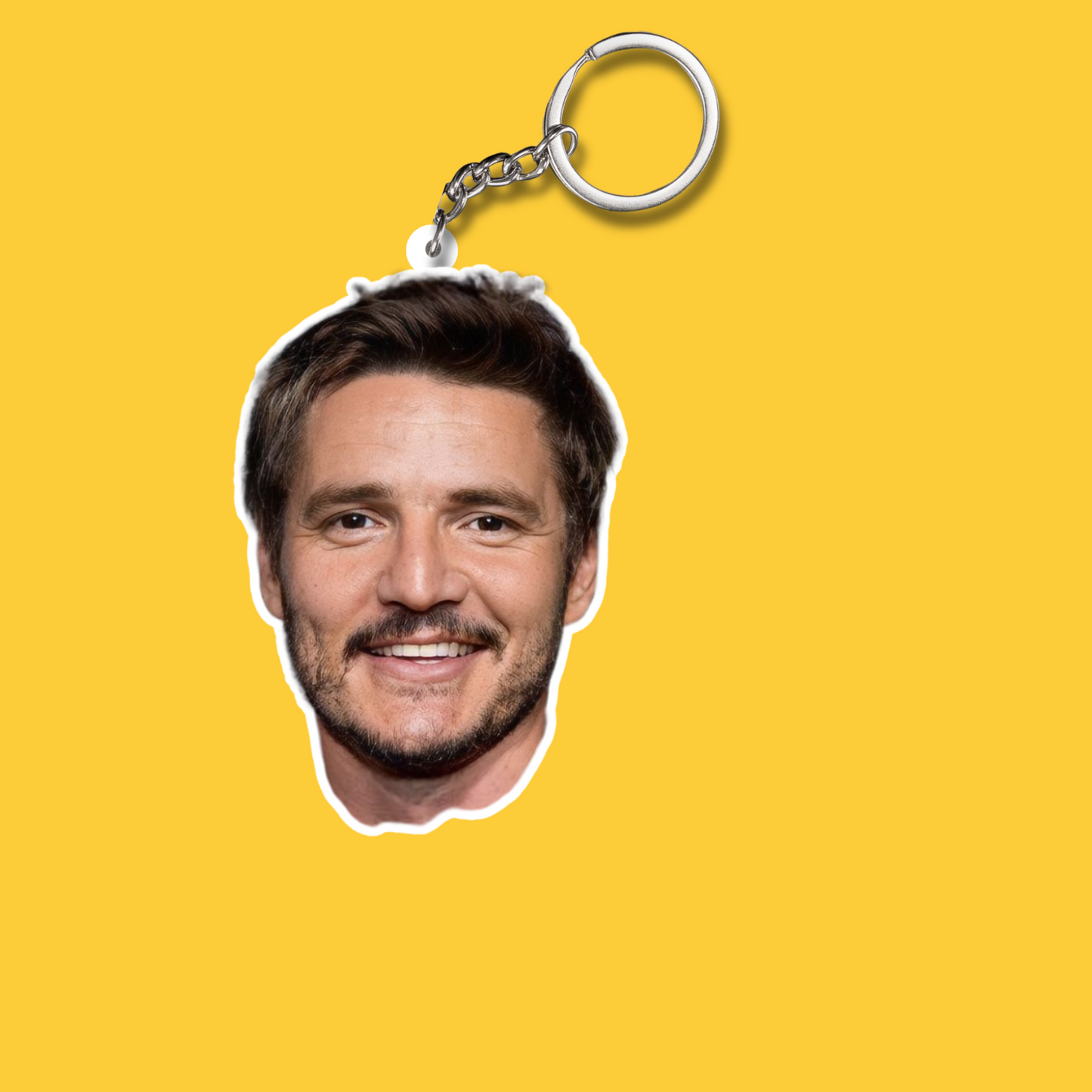 Pedro Pascal Both Sided Acrylic Keychain | Fan Gift