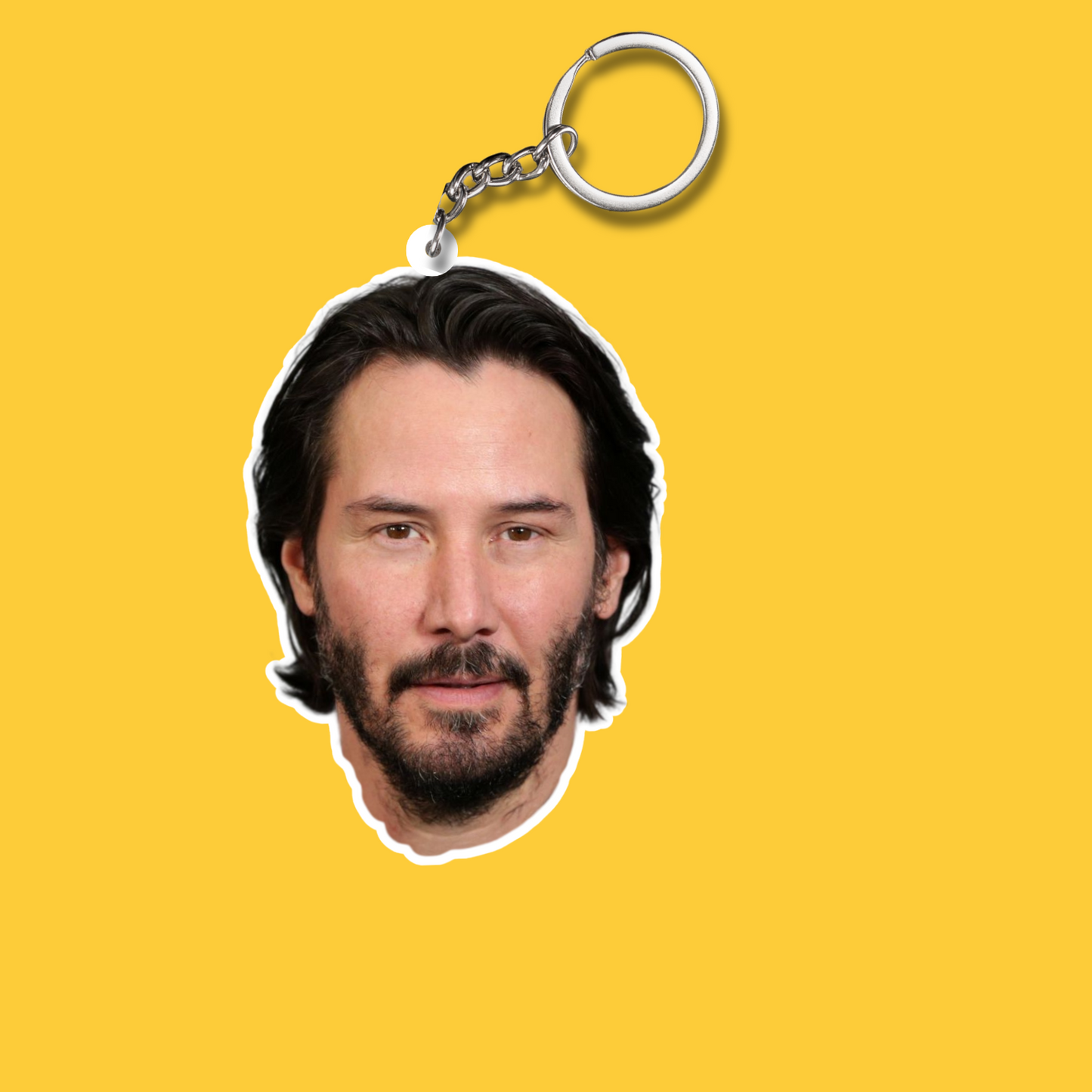 Keanu Reeves Both Sided Acrylic Keychain | Fan Gift