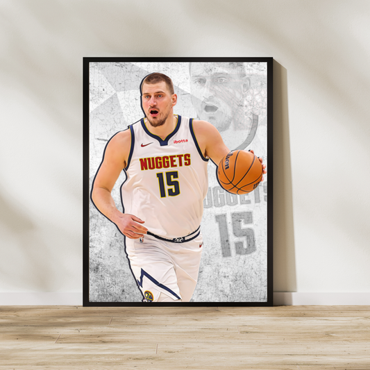 Nikola Jokić Matte Paper Poster, Frames & Hanger