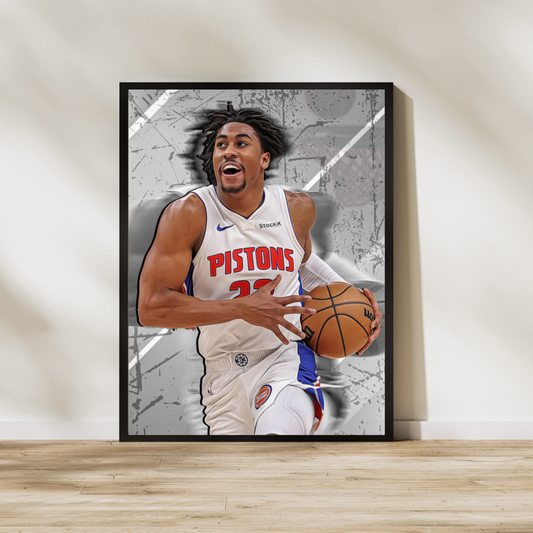 Jaden Ivey Premium Matte Paper Poster, Frames & Hanger
