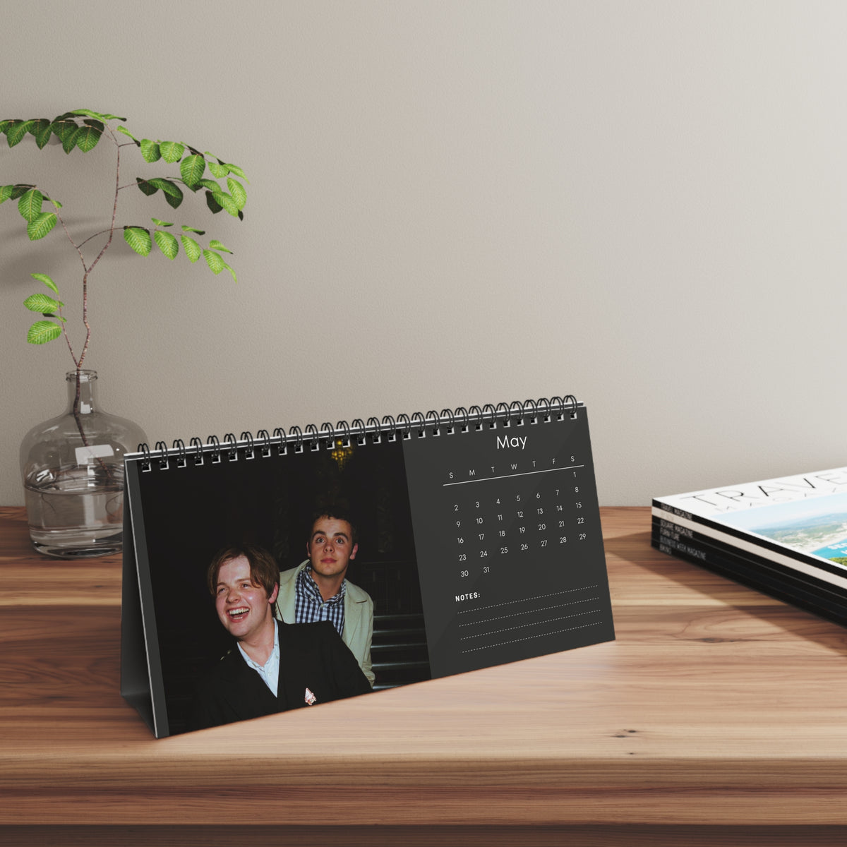 Ant & Dec 2027 Desk Calendar Vol 3 | Spiral Bound Photo Calendar | Fan Gift