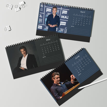 Timothy Olyphant 2026 Desk Calendar | Premium Spiral Bound Celebrity Photo Calendar | High-Quality Fan Gift & Desk Décor