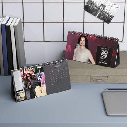 Anne Hathaway 2027 Desk Calendar Vol 2 | Spiral Bound Photo Calendar | Fan Gift