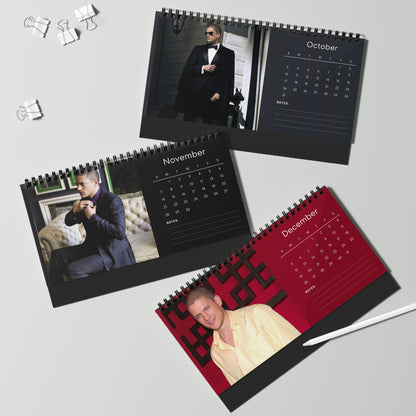 Wentworth Miller 2027 Desk Calendar Vol 1 | Spiral Bound Photo Calendar | Fan Gift