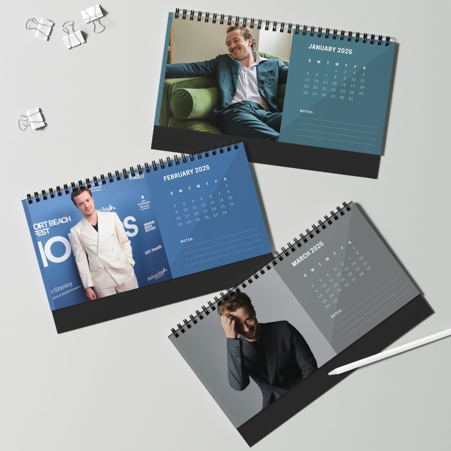 Joseph Quinn 2024 Desk Calendar | Joseph Quinn Calendar | Fan GIft