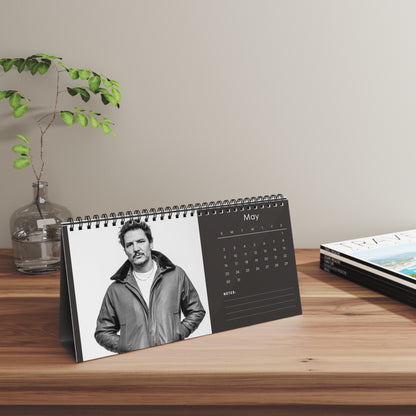 Pedro Pascal 2027 Desk Calendar Vol 1 | Spiral Bound Photo Calendar | Fan Gift