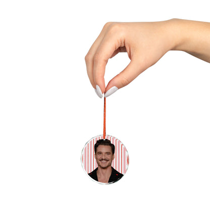 Pedro Pascal Christmas Ornament | Celebrity Fan Gift Keepsake